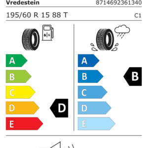 VREDESTEIN Z195/60 R15 WINTRAC 88T - obrazek 3