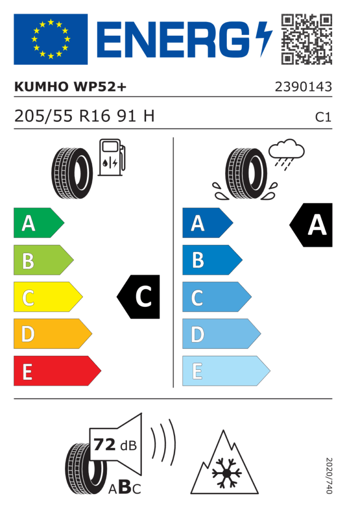 KUMHO Z205/55 R16 WINTERCRAFT WP52+ 91H