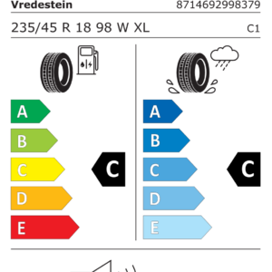VREDESTEIN Z235/45 R18 WINTRAC PRO+ 98W XL - obrazek 3