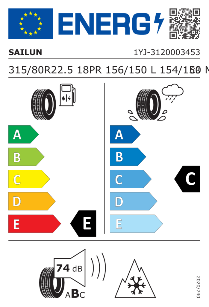 SAILUN Z315/80 R22.5 SAW1 156/150L 18 FRONT