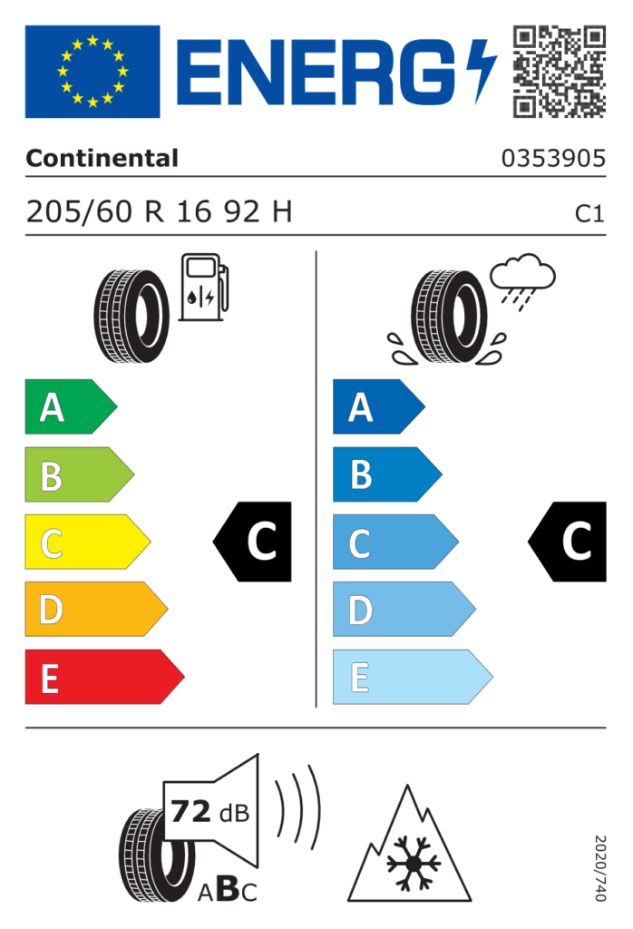 CONTINENTAL Z205/60 R16 WINTERCONTACT TS 850 P 92H AO