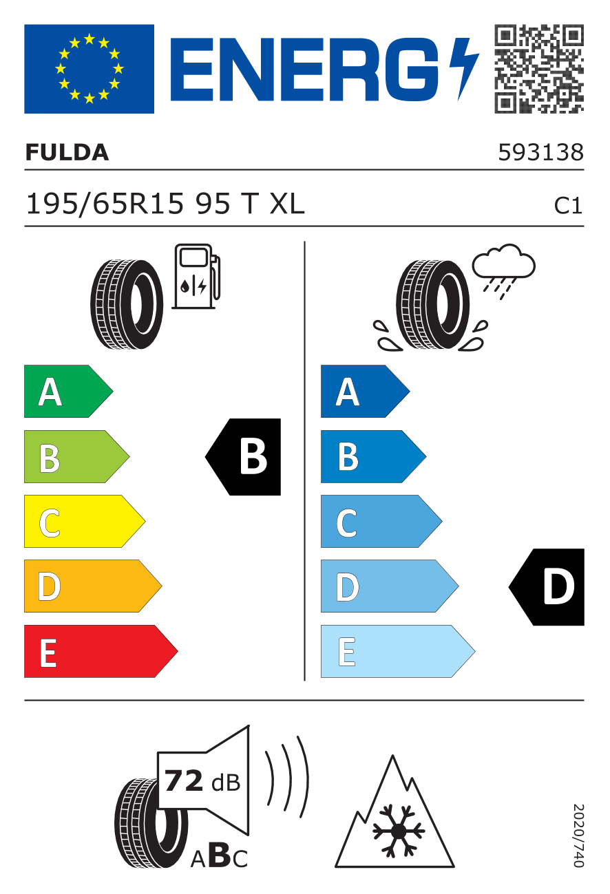 FULDA Z195/65 R15 KRISTALL MONTERO 3 95T XL - obrazek 3