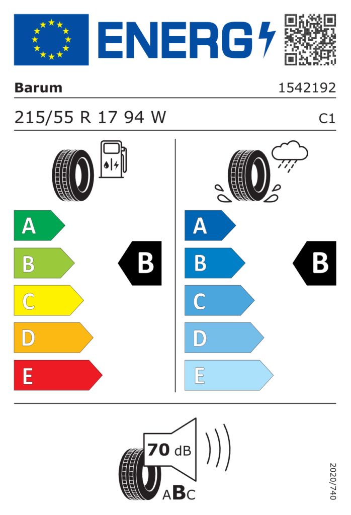 BARUM L215/55 R17 BRAVURIS 6 94W FR