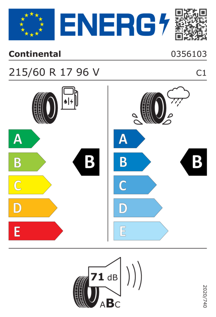 CONTINENTAL L215/60 R17 CONTIECOCONTACT 5 96V MO