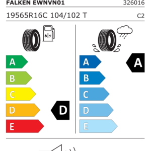 FALKEN Z195/65 R16C EUROWINTER VAN01 104/102T - obrazek 3