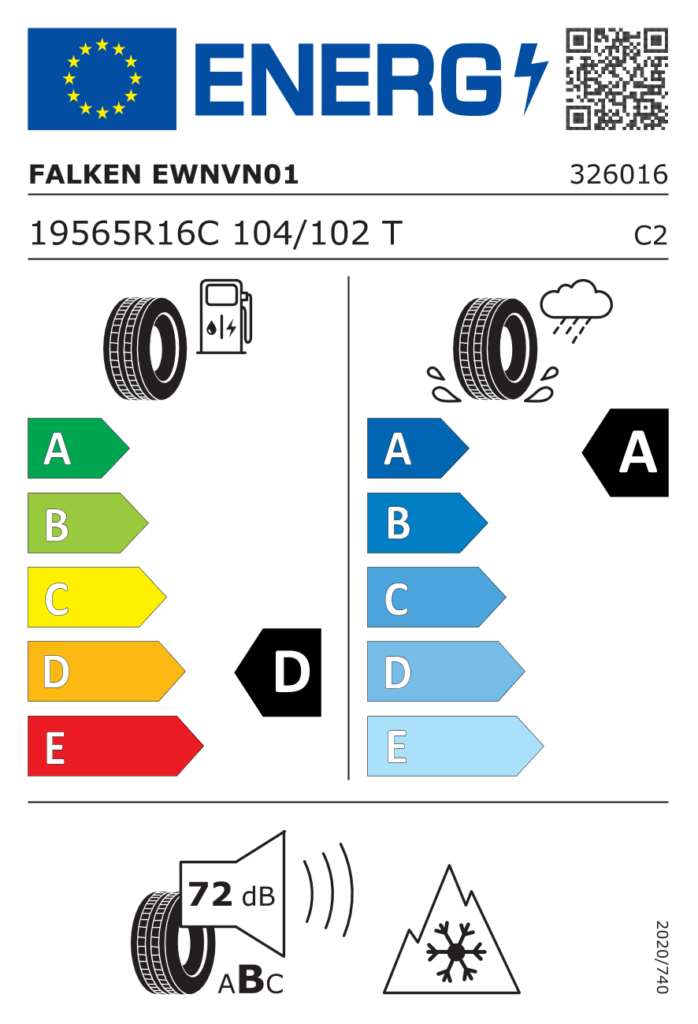 FALKEN Z195/65 R16C EUROWINTER VAN01 104/102T