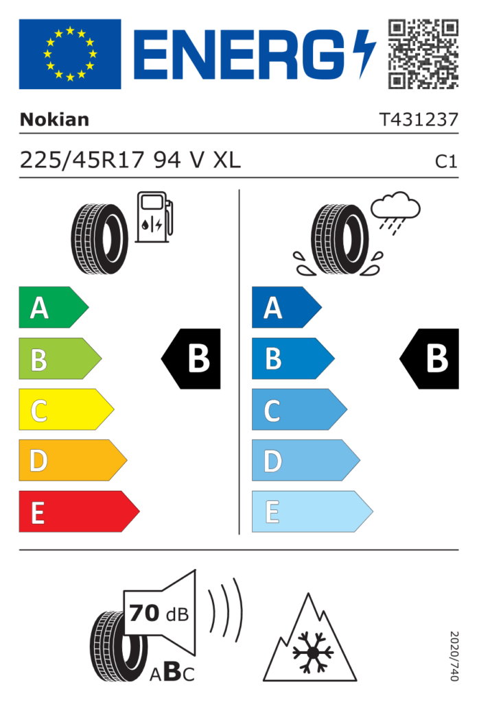 NOKIAN Z225/45 R17 WR SNOWPROOF P 94V XL RG