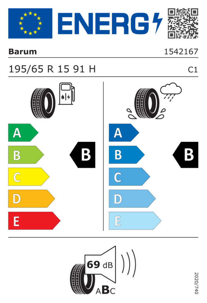 BARUM L195/65 R15 BRAVURIS 6 91H