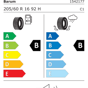 BARUM L205/60 R16 BRAVURIS 6 92H - obrazek 3