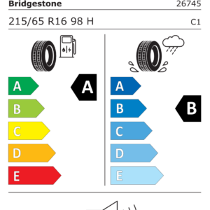 BRIDGESTONE L215/65 R16 TURANZA 6 98H B-SILENT ENLITEN - obrazek 2