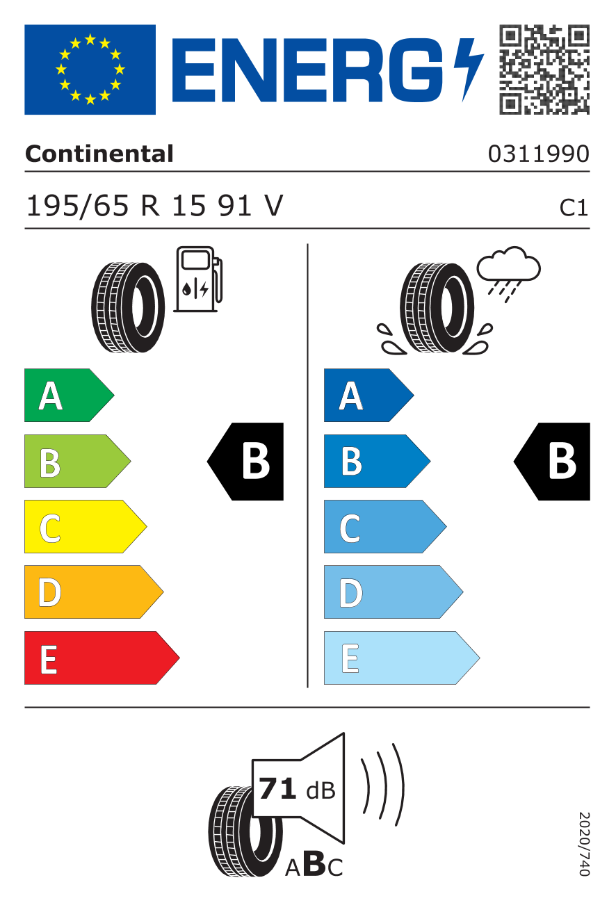 CONTINENTAL L195/65 R15 ECOCONTACT 6 91V - obrazek 3