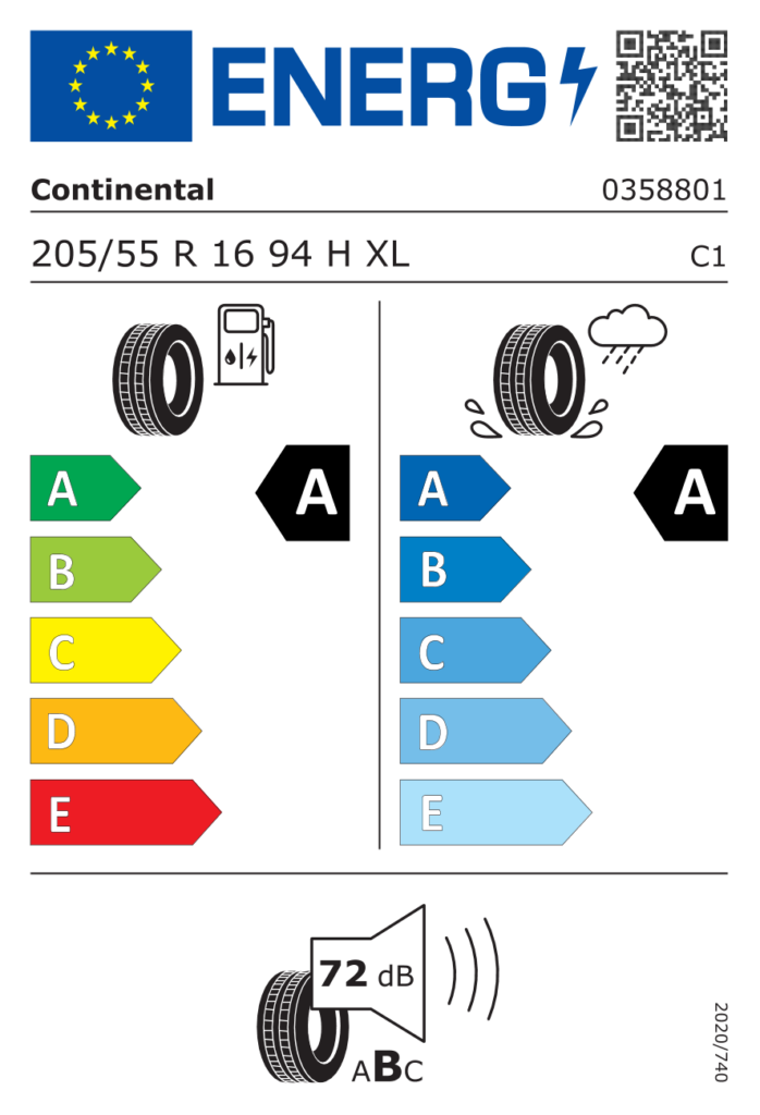 CONTINENTAL L205/55 R16 ECOCONTACT 6 94H XL