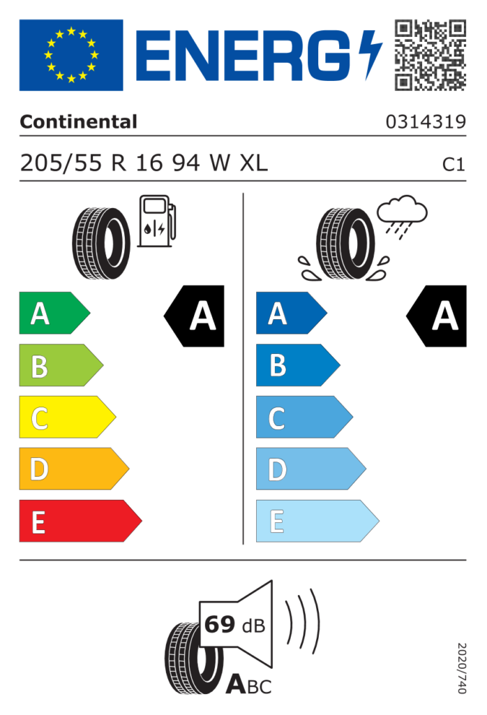 CONTINENTAL L205/55 R16 ULTRACONTACT NXT 94W XL FR