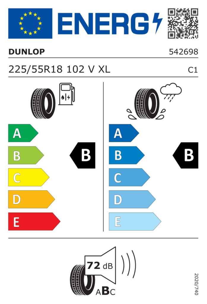 DUNLOP L225/55 R18 SP SPORT MAXX RT 2 102V XL FP