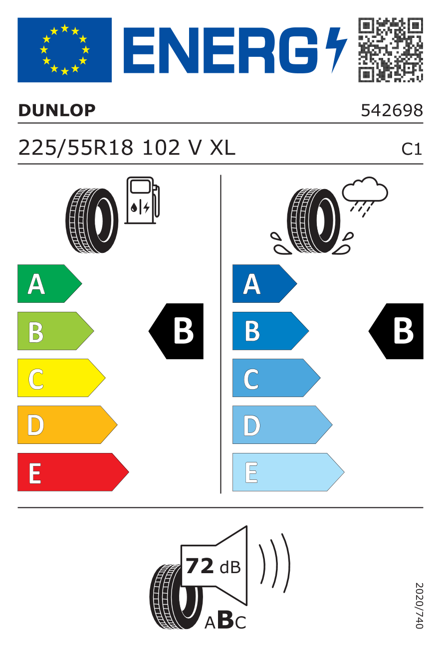 DUNLOP L225/55 R18 SP SPORT MAXX RT 2 102V XL FP - obrazek 2