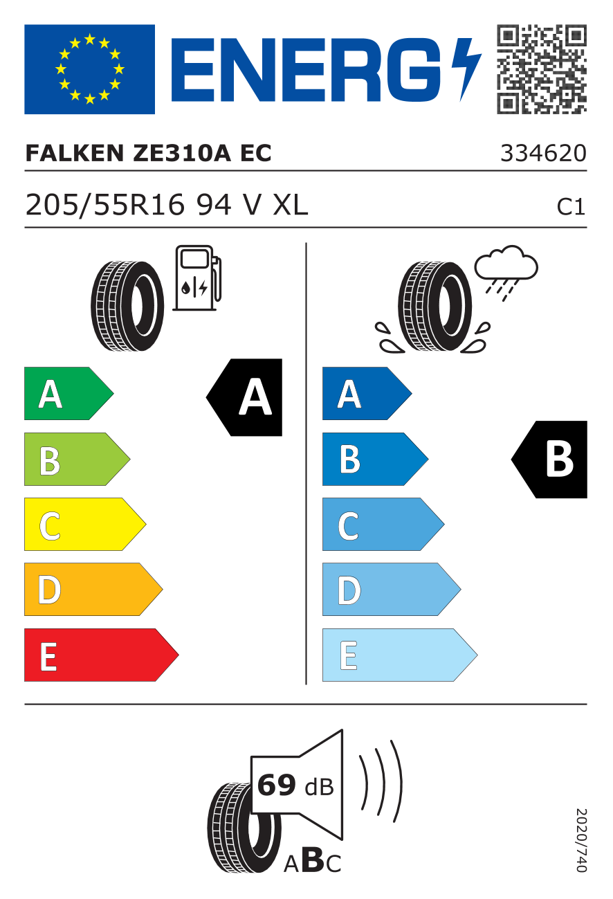 FALKEN L205/55 R16 ZIEX ZE310A EC 94V XL AO - obrazek 3