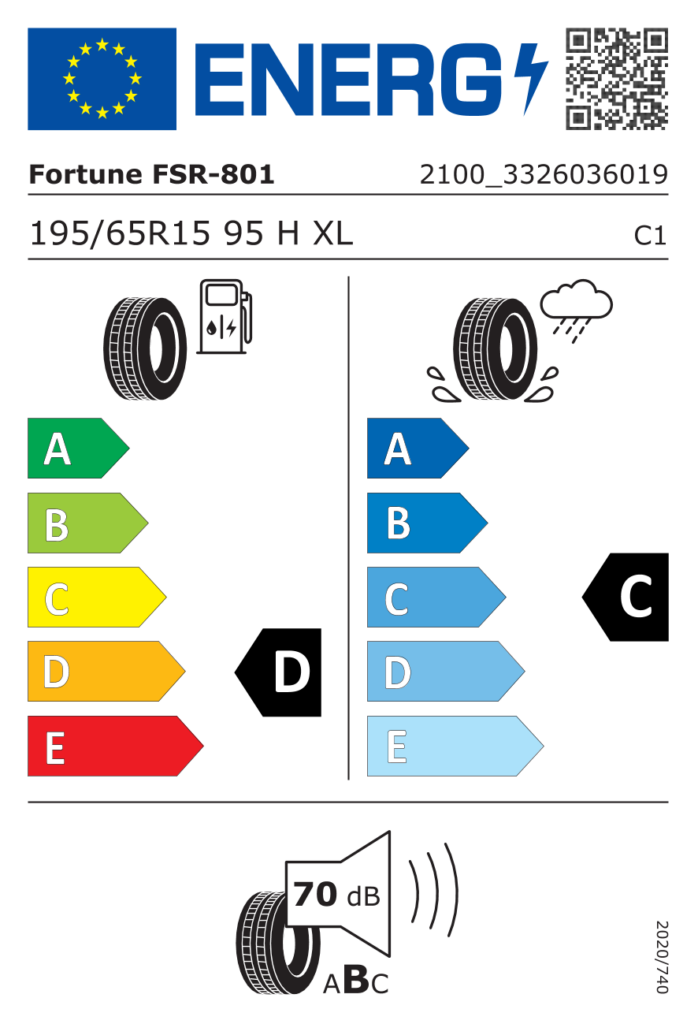 FORTUNE L195/65 R15 FSR801 95H XL