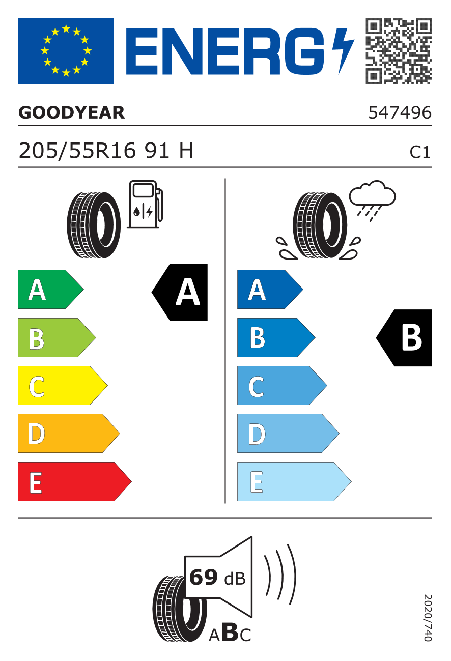 GOOD-YEAR L205/55 R16 EFFICIENTGRIP PERFORMANCE 91H - obrazek 2