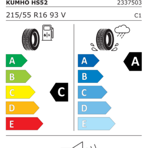 KUMHO L215/55 R16 ECSTA HS52 93V - obrazek 3