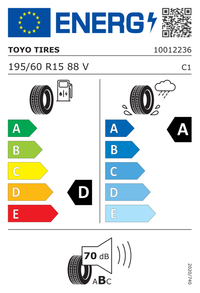 TOYO L195/60 R15 PROXES COMFORT 88V