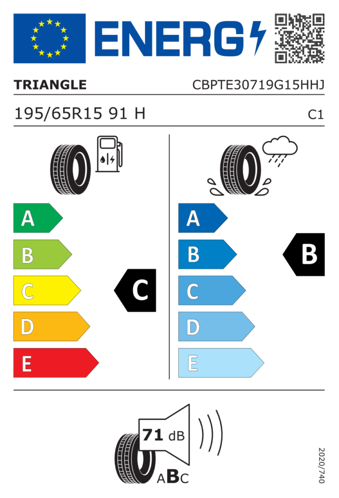 TRIANGLE L195/65 R15 RELIAX TOURING TE307 91H