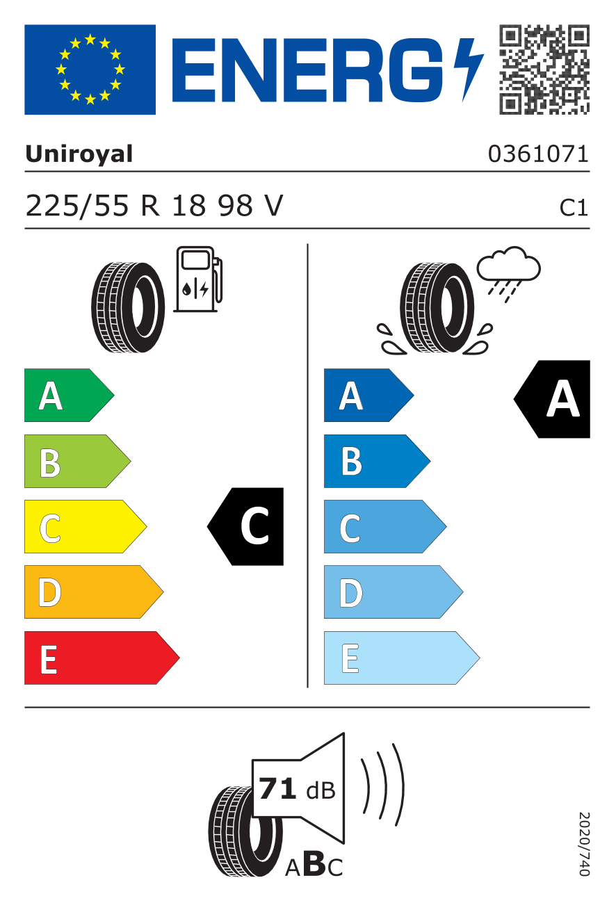 UNIROYAL L225/55 R18 RAINSPORT 5 98V FR - obrazek 3