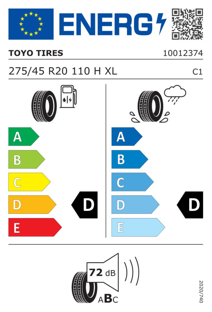 TOYO L275/45 R20 OPEN COUNTRY A/T+ 110H XL AT RG