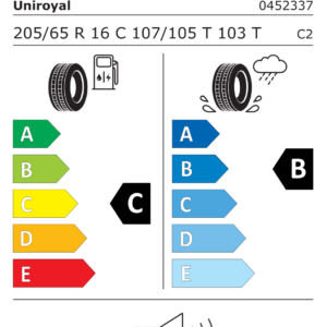 UNIROYAL L205/65 R16C RAIN MAX 5 107/105T - obrazek 3