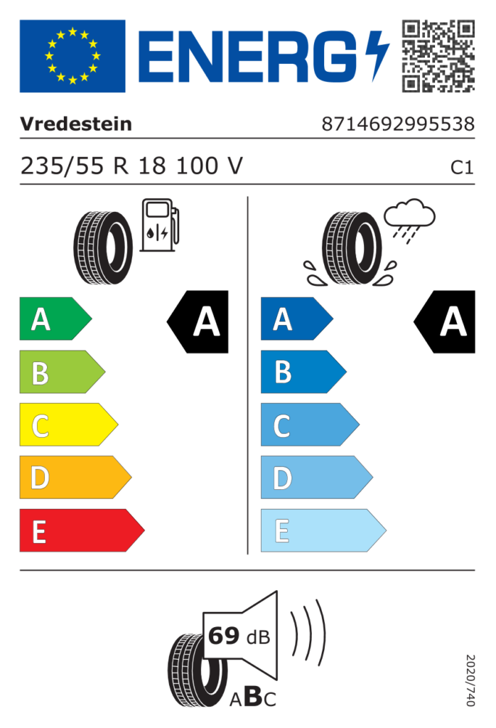 VREDESTEIN L235/55 R18 ULTRAC+ 100V RG