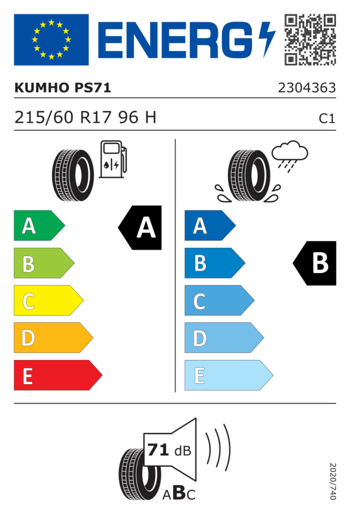 KUMHO L215/60 R17 ECSTA PS71 96H