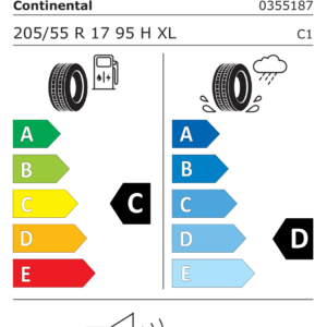 CONTINENTAL Z205/55 R17 CONTIWINTERCONTACT TS 830 P 95H XL * - obrazek 3