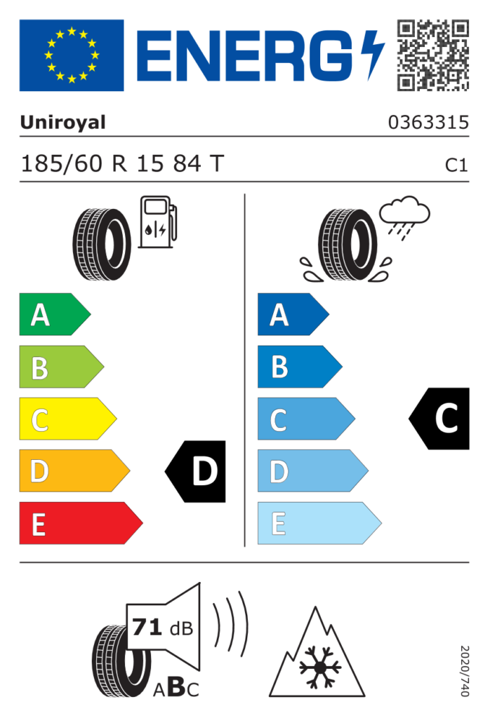 UNIROYAL Z185/60 R15 WINTEREXPERT 84T