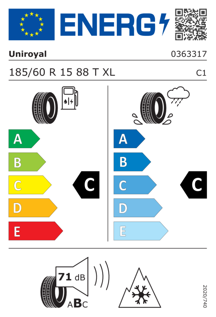 UNIROYAL Z185/60 R15 WINTEREXPERT 88T XL