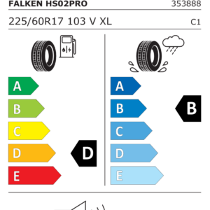 FALKEN Z225/60 R17 EUROWINTER HS02 PRO 103V XL - obrazek 3