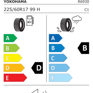 YOKOHAMA Z225/60 R17 BLUEARTH'WINTER V906 99H - obrazek 3