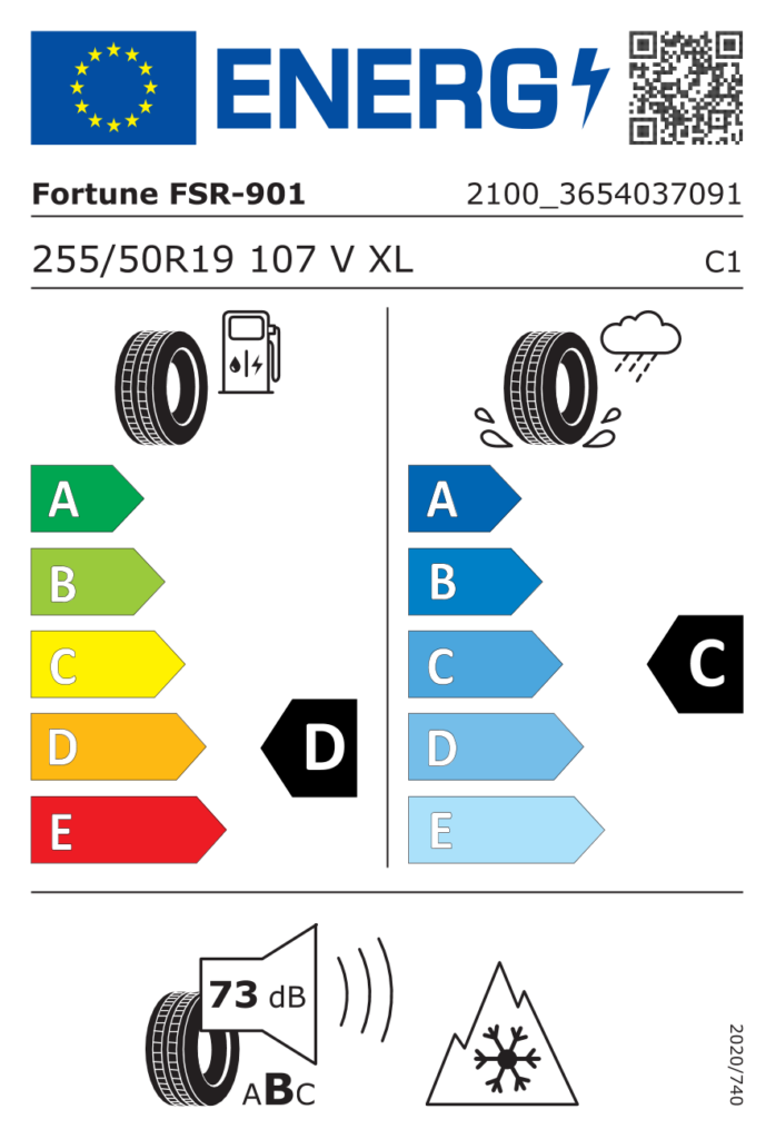 FORTUNE Z255/50 R19 FSR-901 107V