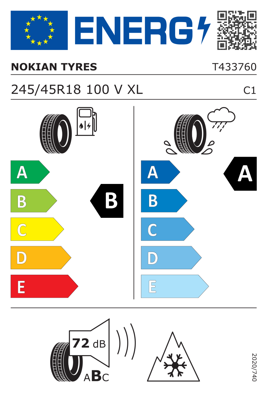 NOKIAN Z245/45 R18 SNOWPROOF 3P 100V XL RG - obrazek 3