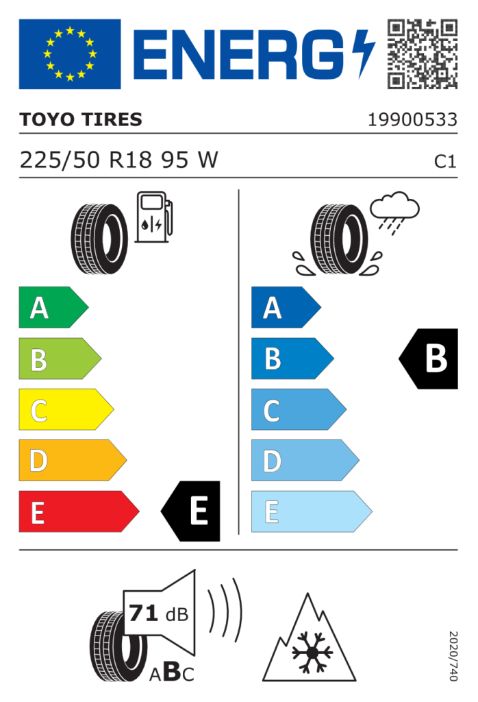 TOYO Z225/50 R18 OBSERVE S944 95W RG