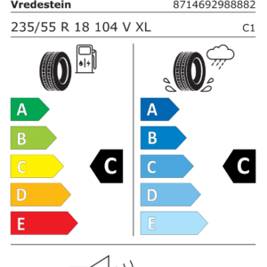 VREDESTEIN Z235/55 R18 WINTRAC PRO+ 104V XL RG - obrazek 3