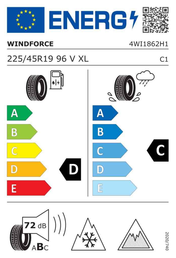 WINDFORCE Z225/45 R19 SNOWBLAZER UHP 96V XL