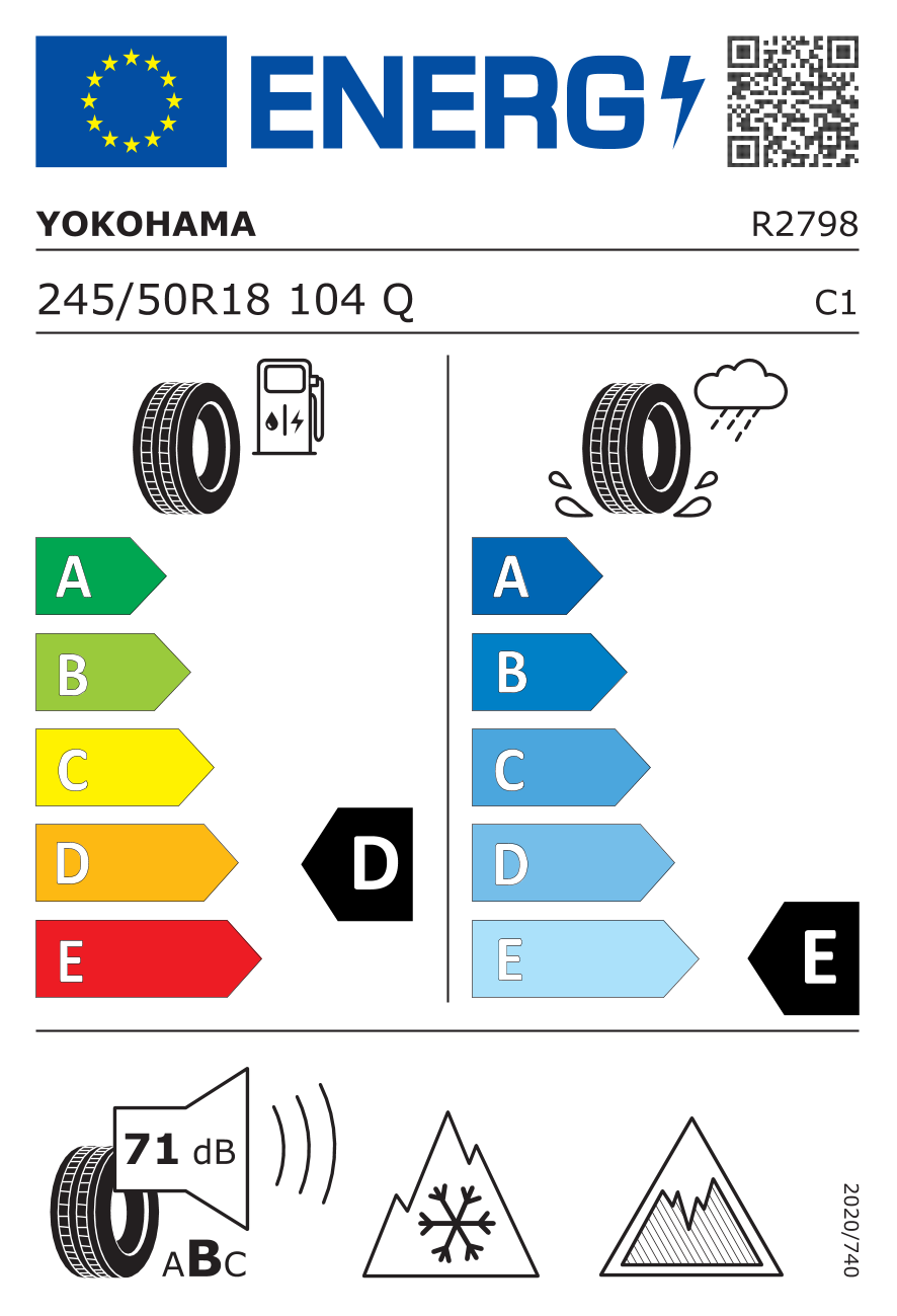 YOKOHAMA Z245/50 R18 ICE GUARD IG60 104Q XL RPB - obrazek 3