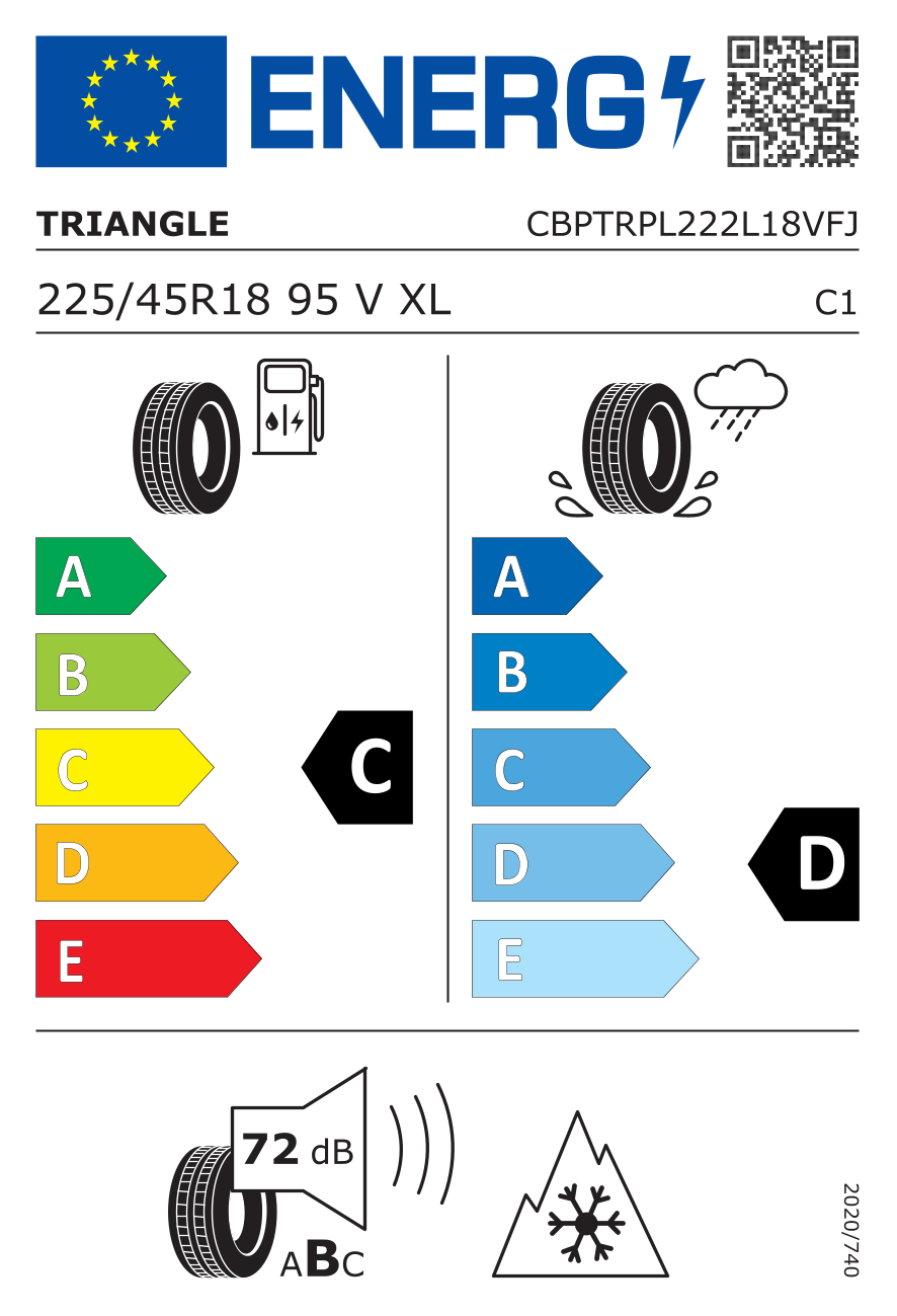 TRIANGLE Z225/45 R18 SNOWLINK PL02 95V XL - obrazek 3